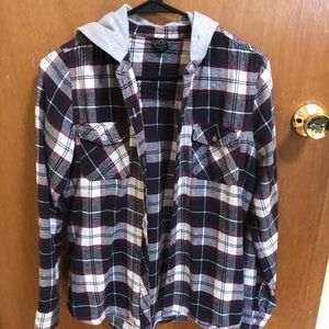 Flannel hoodie